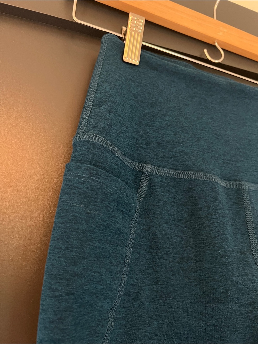 Beyond yoga Spacedye Out Of Pocket High Waisted Midi Legging Blue Gem Heather M - Picture 6 of 8